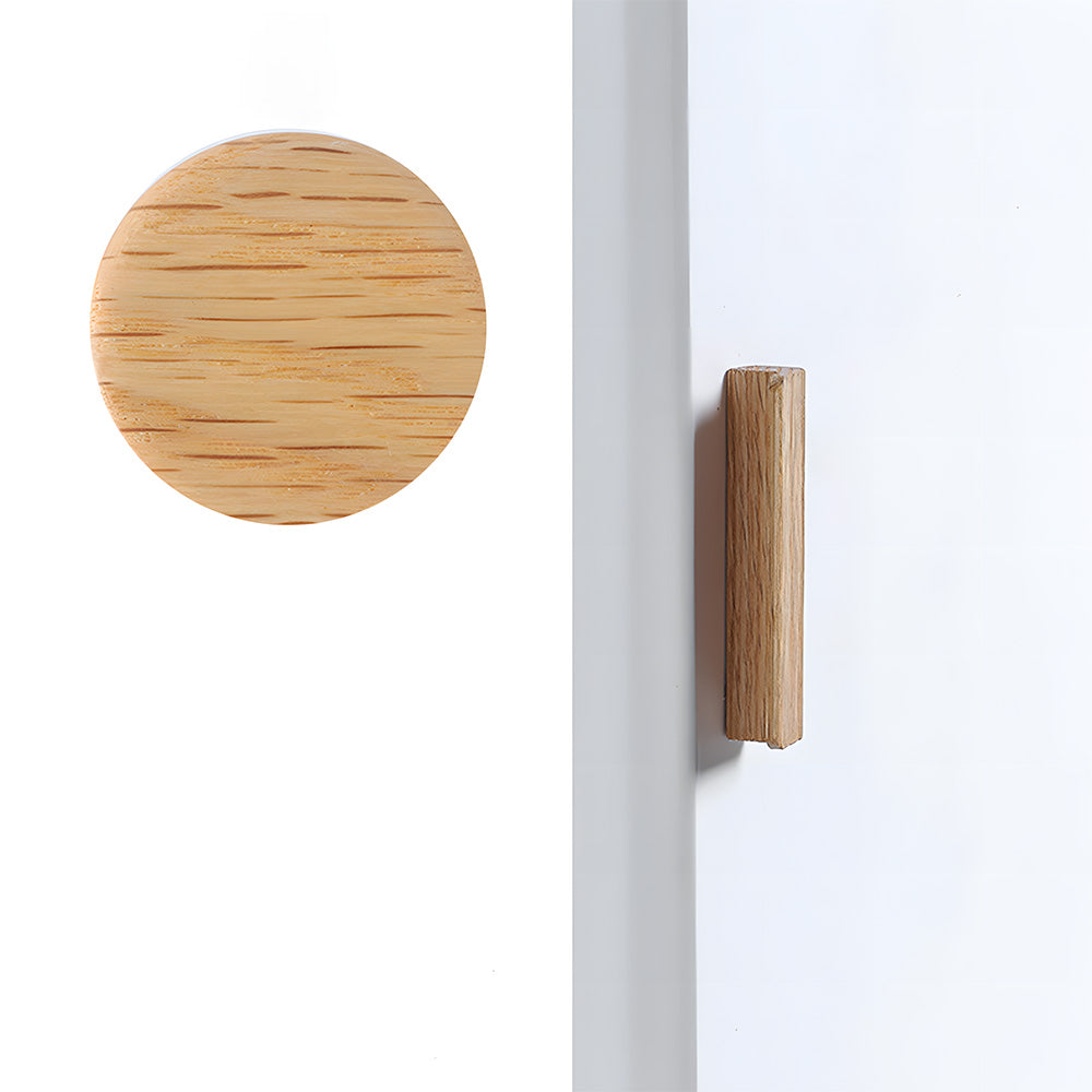 Modern L-Shaped Solid Wood Cabinet Pulls