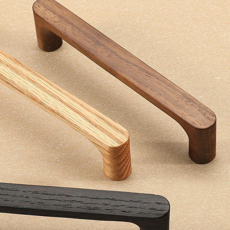 Organic Modern Natural Walnut Wood Cabinet Handles
