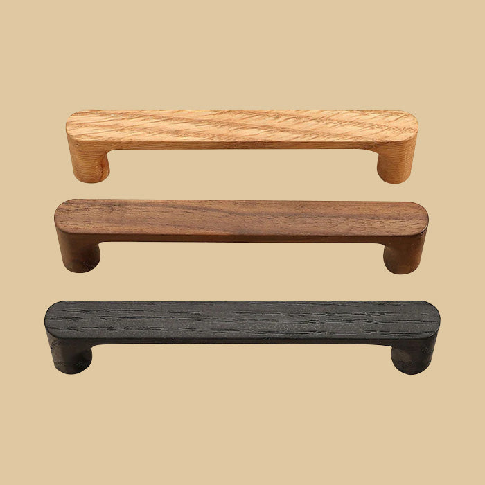 Organic Modern Natural Walnut Wood Cabinet Handles