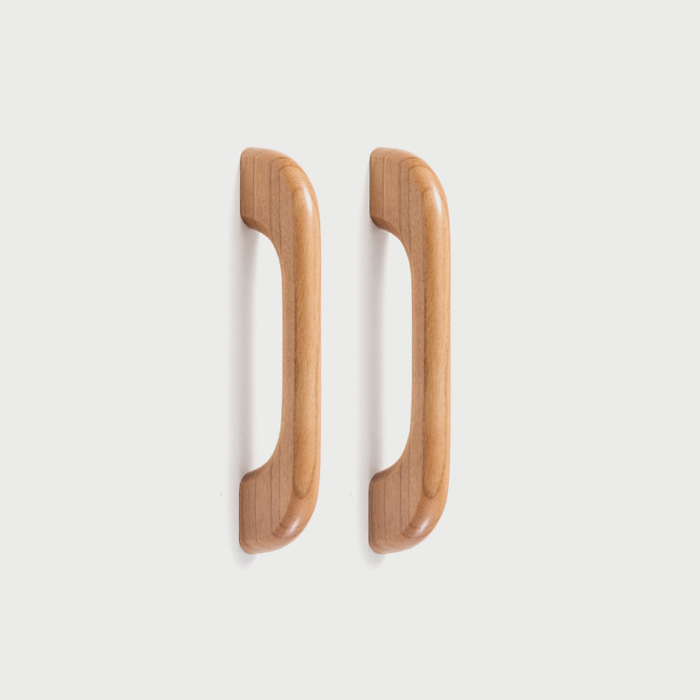 Soft Modern Solid Wood Curved Arch Cabinet Pulls