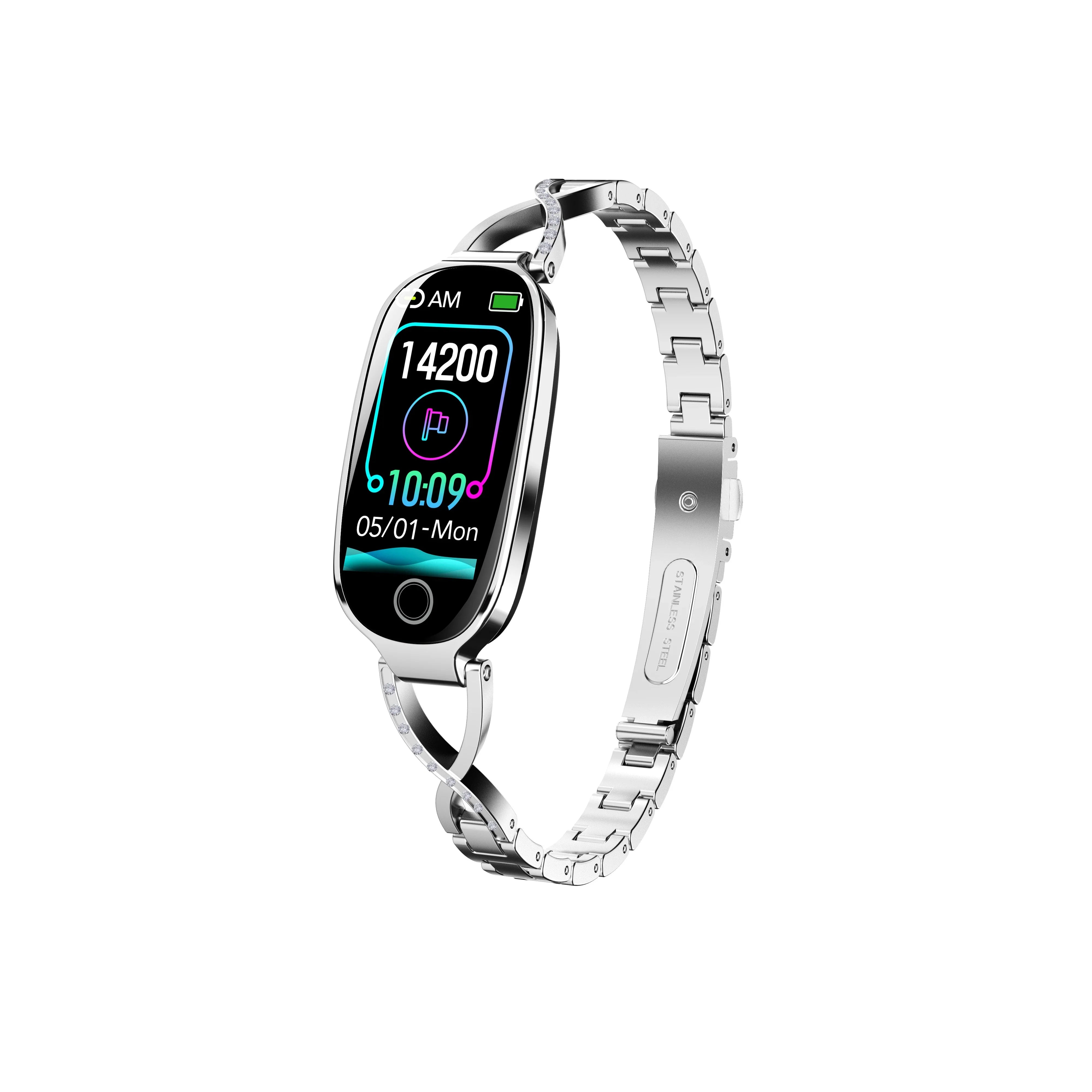 F81 Smart Watch – Metal Strap, 50+ Sports Modes & Fitness Tracking