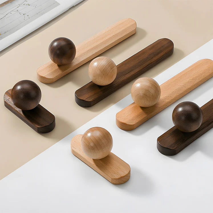 Organic Modern Natural Wood Cabinet Pulls