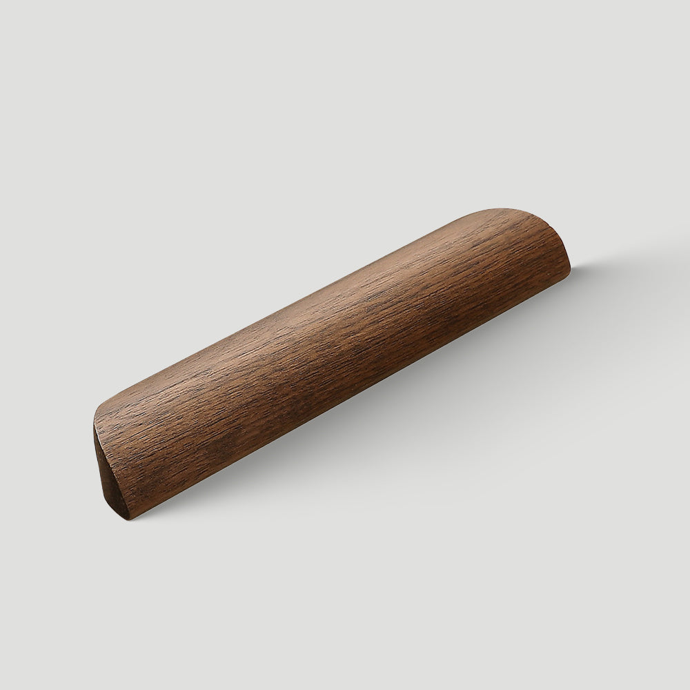 Sleek Minimalist Walnut Wood Cabinet Pulls