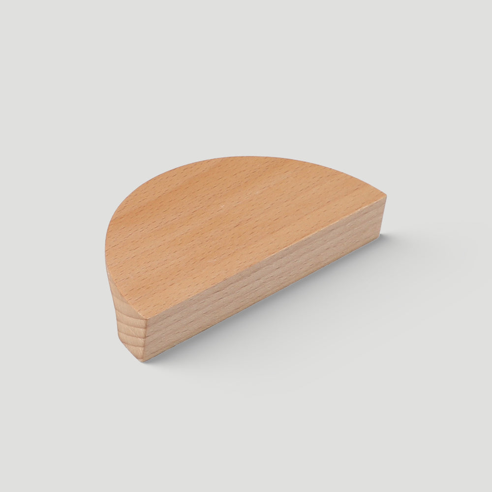 Contemporary Half Moon Wood Cabinet Pulls