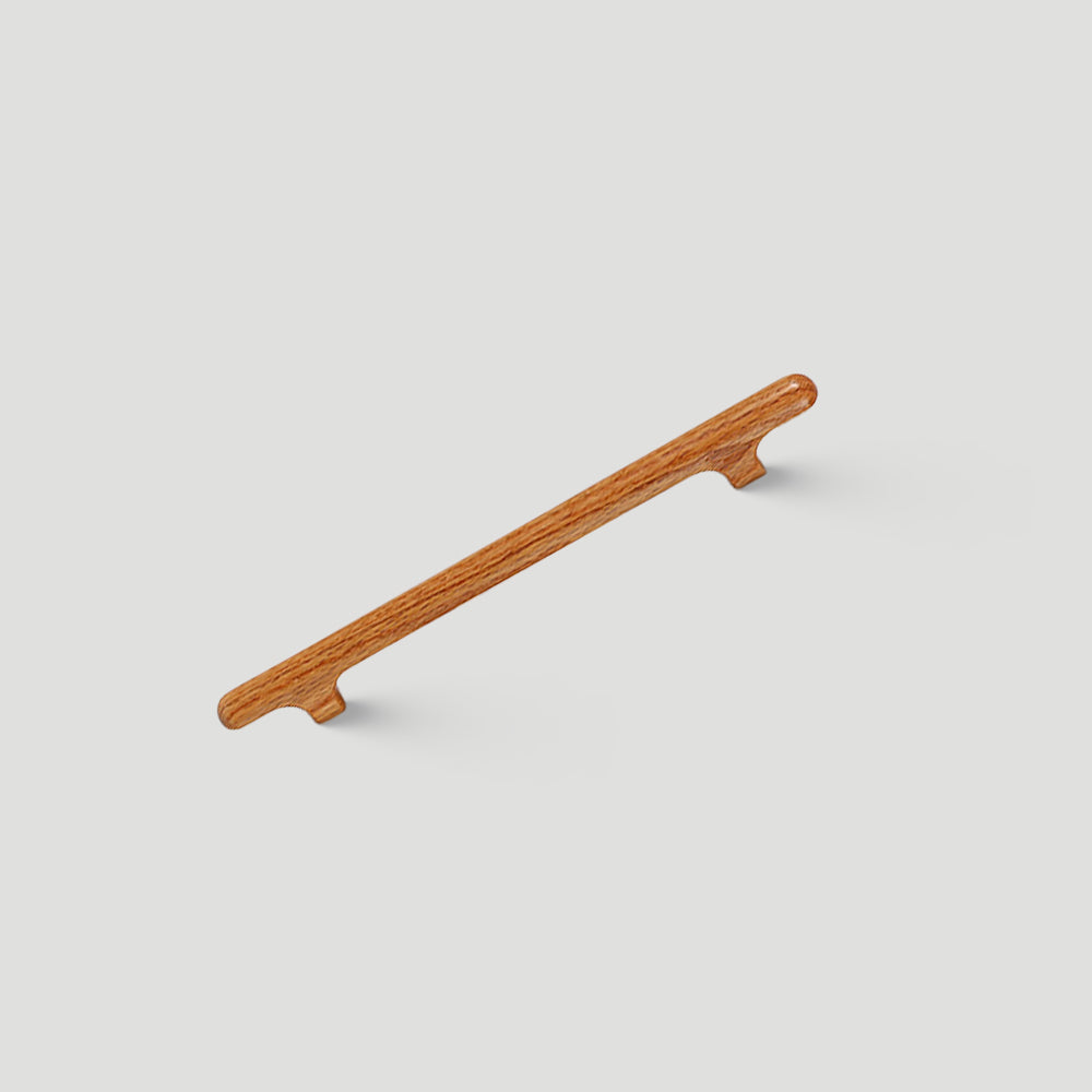 Scandinavian Round Wood Cabinet and Drawer Pulls