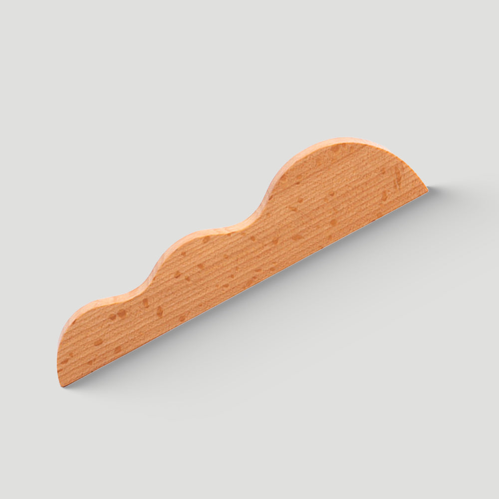 Artisanal Wavy Wood Cabinet Pulls